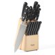 thumbnail image 1 of Juego de cuchillos Martha Stewart Carverton 15 piezas, acero inoxidable negro, 1 of 5