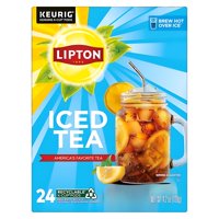 Lipton Iced Tea K-Cups, Negro Sin Azúcar, 24 Cápsulas