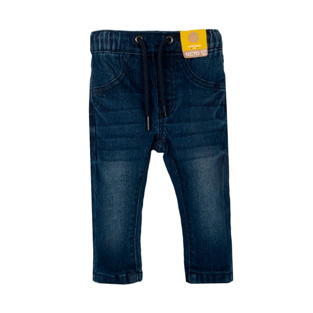 Jeans Bebé Niño Cintura Elasticada Denim