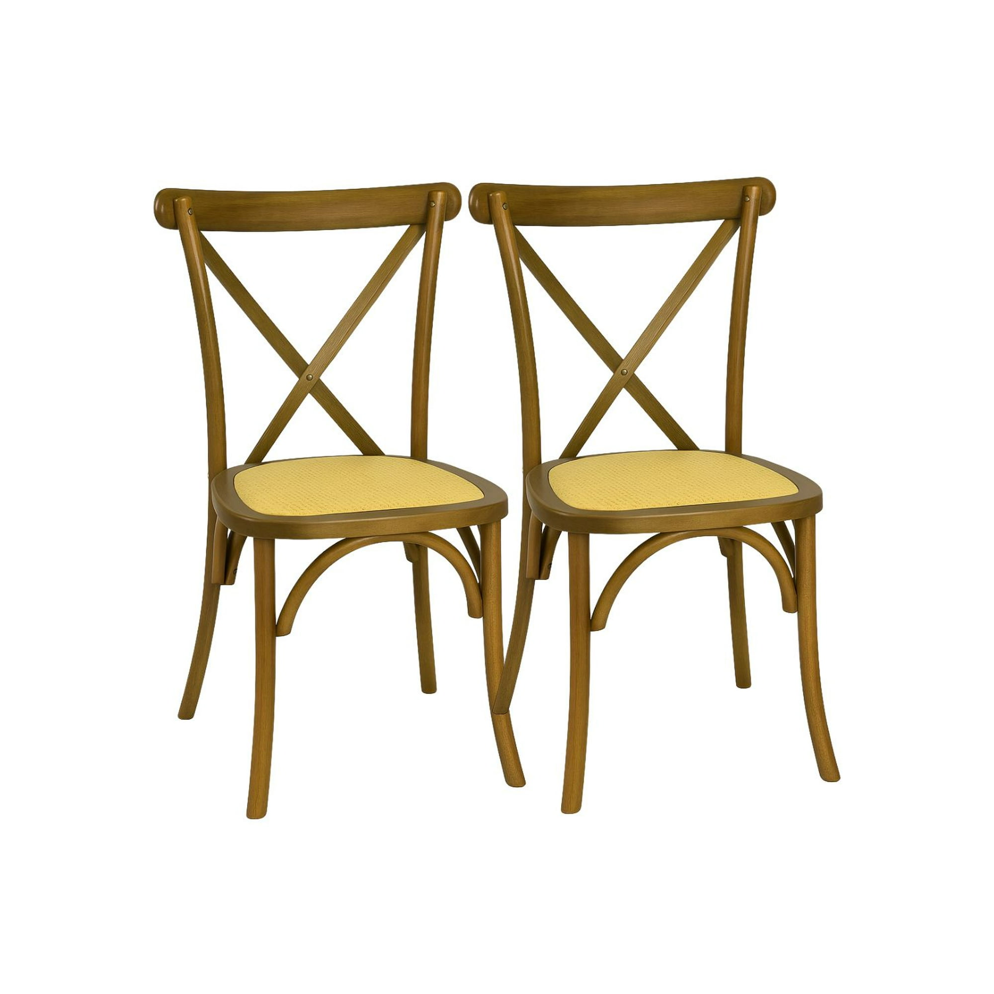 Habita2 Chile - Pack 2 Silla Crossback Madera - Walnut