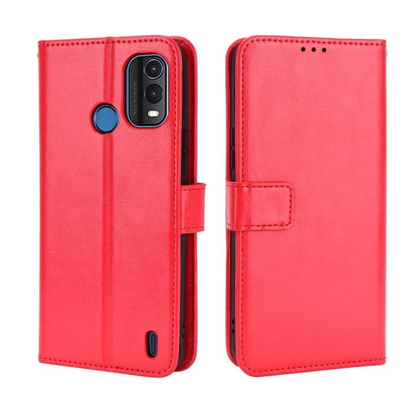 Funda tipo libro para Nokia G11 PLUS, cartera todo‑en‑uno, funda multifuncional con tarjetero y correa de muñeca desmontable