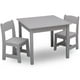 thumbnail image 1 of Juego de mesa y 2 sillas infantil gris Delta Children, 1 of 3