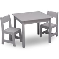 Juego De Mesa Y 2 Sillas Infantil Gris Delta Children