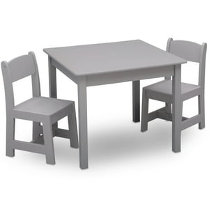 Juego De Mesa Y 2 Sillas Infantil Gris Delta Children
