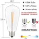 thumbnail image 2 of Bombillas LED GOOTHY ST40, 0,6 W, 120 V, E17/C9, paquete de 10 unidades, color blanco cálido, 2 of 7