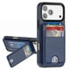 thumbnail image 1 of Funda tipo cartera con bloqueo RFID para iPhone 17 Pro Max, azul, 1 of 9