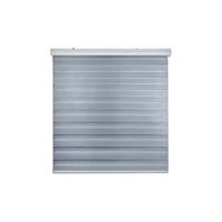 Genérico - Cortina Roller Duo Zebra Día Y Noche 100 X 200 Gris