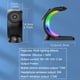 thumbnail image 2 of Estación de Carga Inalámbrica, 6-Color RGB Light 15W Fast Magnetic Wireless Charger Stand For Apple Multiple Devices-Negro, 2 of 7