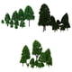 thumbnail image 1 of 36 Piezas Arquitectura Paisaje Modelo árboles Tren Ferrocarril Paisaje HO OO Escala, 1 of 5