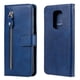 thumbnail image 5 of Funda con Cremallera para Motorola MOTO G9 Play, Carcasa Cartera de Cuero PU con Soporte y Tarjetero, 5 of 5