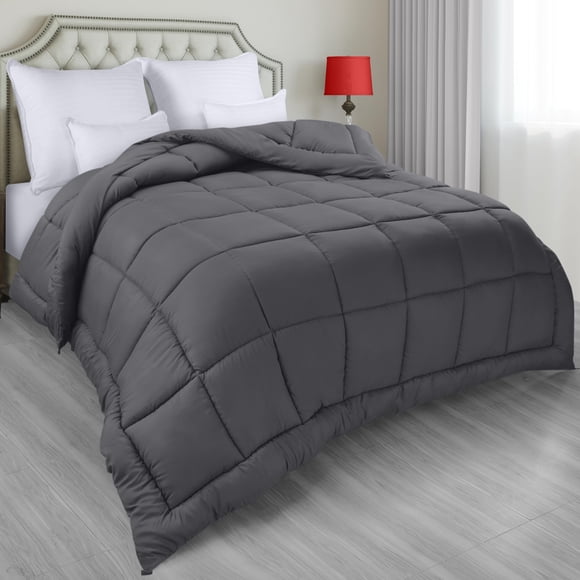Ropa de cama Edredon Utopia para todas las estaciones, plumón, color gris