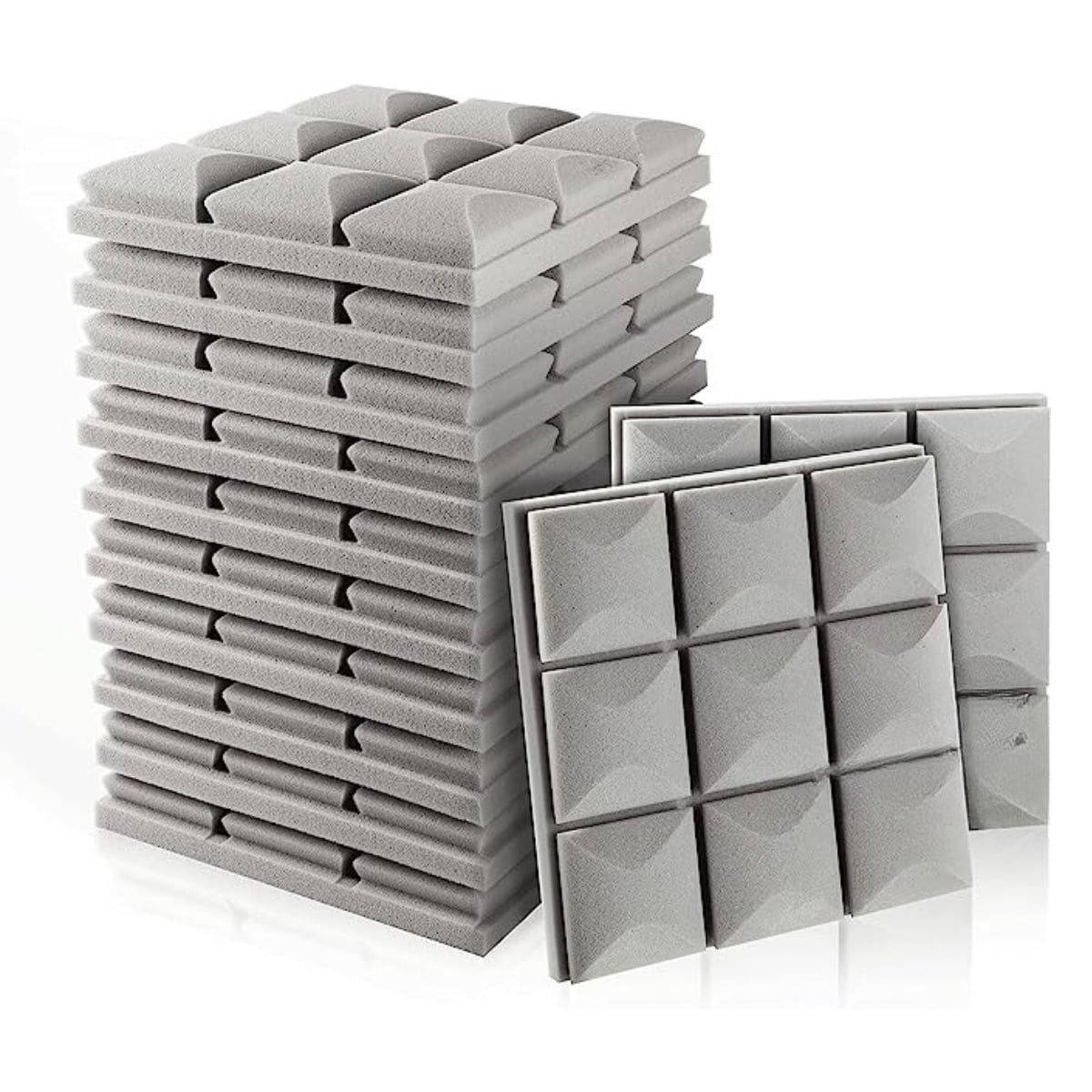 Spectra - Panel Acústico Rombo • Autoadhesivo • Pack X12 • Gris