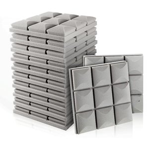 Spectra - Panel Acústico Rombo • Autoadhesivo • Pack X12 • Gris