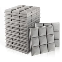 Spectra - Panel Acústico Rombo • Autoadhesivo • Pack X12 • Gris