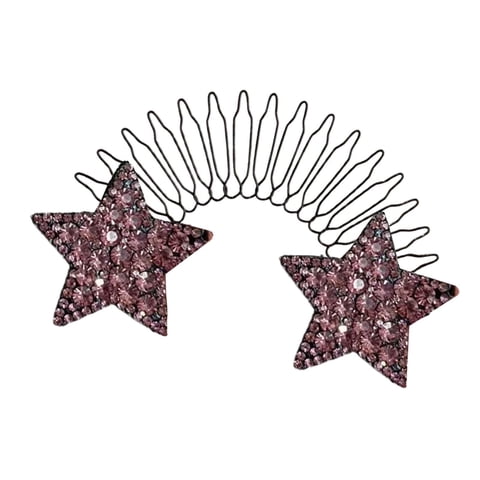 Magideal - Fijador De Acabado Para El Cabello, Clip Para Peineta, Inserto De Novia Flexible Para Niñas Y Mujeres, Accesorios Para Peinar El Cabello, Mini Soporte Rosa