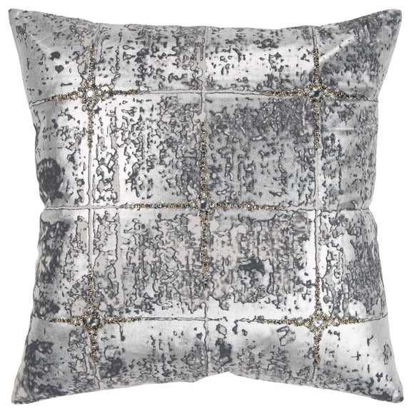 Almohada decorativa Rizzy Home T14041 con relleno de plumón, 50 x 50 cm