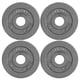 thumbnail image 1 of Placa de pesas CAP Barbell Olympic de 2 pulgadas, gris, 2,27 kg, juego de 4, 1 of 7