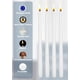 thumbnail image 3 of Taper Candles Hyoola, 10 pulgadas, blancas, sin goteo, sin perfume, paquete de 12, 3 of 8