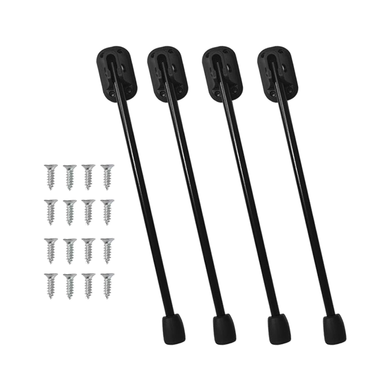 Bothyi - 4 Piezas De Patas De Mesa Plegables Portátiles Para Banco Mesa Auxiliar De Computadora 33 Cm Negro