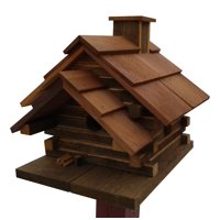 Cabaña Birdhouse Home Bazaar Conestoga, Tamaño Mediano, Cedro