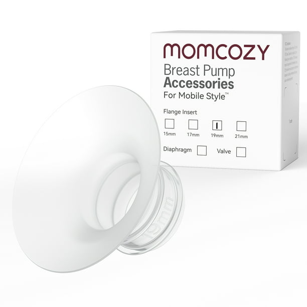 Momcozy Accesorios de Repuesto para Extractor de Leche Mobile Style | M6, Insertos de Brida de 19 mm, 4 Piezas