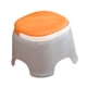 thumbnail image 2 of Taburete Pequeño Taburete Antideslizante Creativo Para Orinal Para Lavandería Hogar Sala De Estar Naranja, 2 of 5