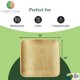 thumbnail image 3 of Platos llanos Charity Leaf, compostables, 25 cm, hoja de palma (paquete de 50), 3 of 5