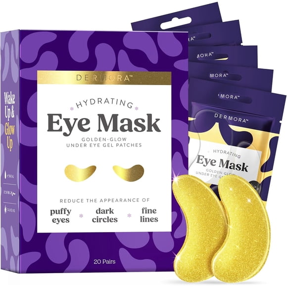 Parches para Ojos DERMORA Golden Glow 20 Pares Antiojeras