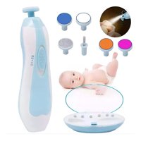 Genérico - Kit Aseo Manicura Recortador Lima Uñas Portatil Led Bebe Lau