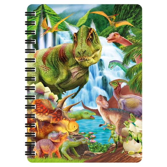 Bloc de notas 3D LiveLife Dinosaurio Montaña 14 x 10 cm 80 páginas