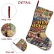 thumbnail image 5 of ¡Oye Arnold! Tema: Calcetines de Navidad, fino lino blanco para colgar en escaleras y chimenea, decoración navideña para el hogar, regalo de Navidad. 45cm × 32cm, 5 of 5