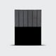 thumbnail image 1 of Respaldo de cama 1,5 plazas Tubular Gris, 1 of 3