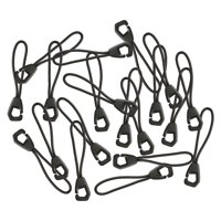 Ioensy - 50 Uds Tiradores De Cremallera Tirador De Cremallera Cordón De Repuesto Negro