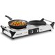 thumbnail image 1 of Placa de Cocina Eléctrica Techwood de 1800W con Doble Quemador Plateado, 1 of 9