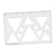 thumbnail image 1 of Plantilla De Fresadora Para Carpintería Multiusos De 1/4" De Grosor, Plantilla De Incrustación De Carpintero Triangular 12 En 1, 1 of 5
