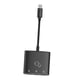 thumbnail image 1 of Adaptador 3 En 1 Reemplazar Piezas Adaptador De Audio Resistente Para Juegos Escuchar Música Cable Negro, 1 of 3