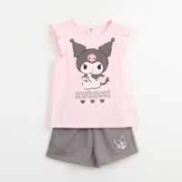 Conjunto Niña Rosado Kuromi Hello Kitty