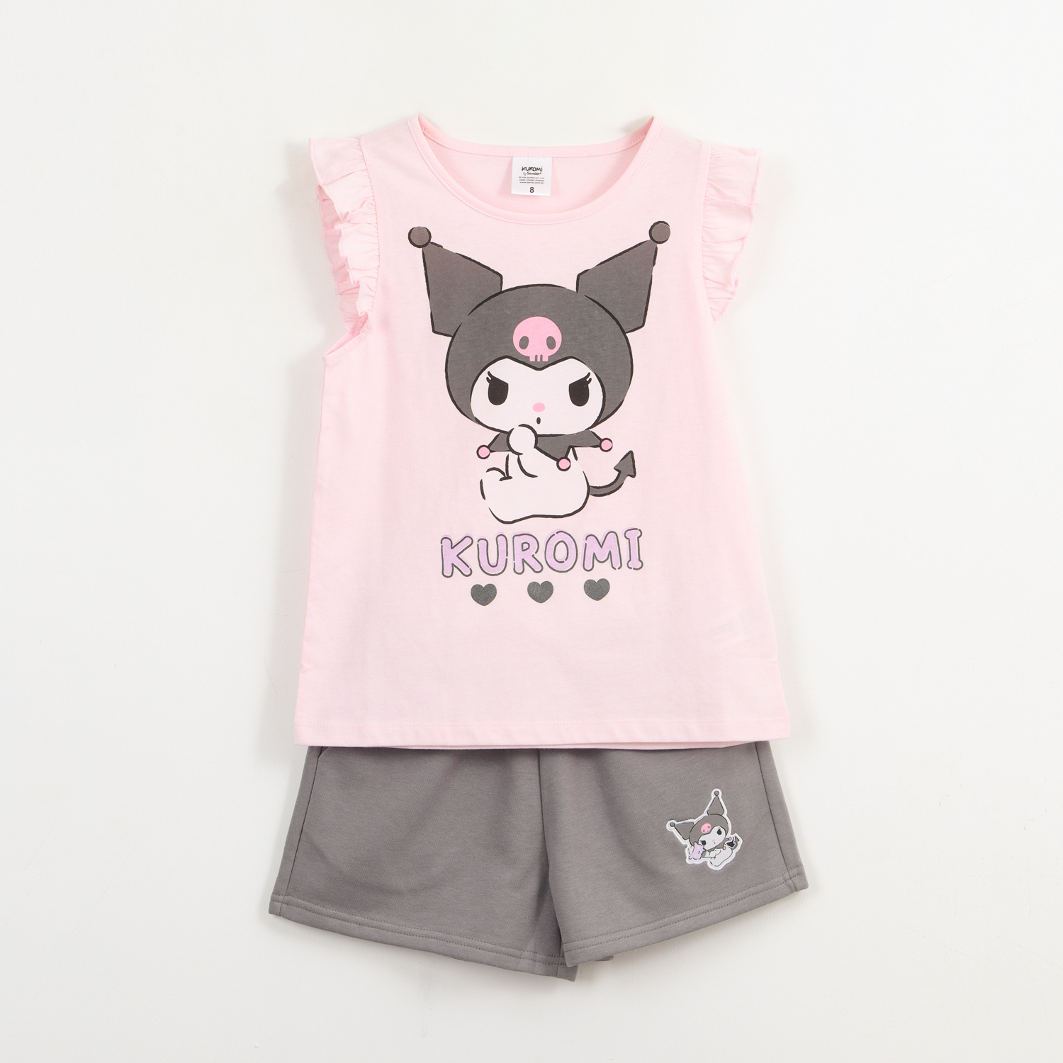 Conjunto Niña Rosado Kuromi Hello Kitty