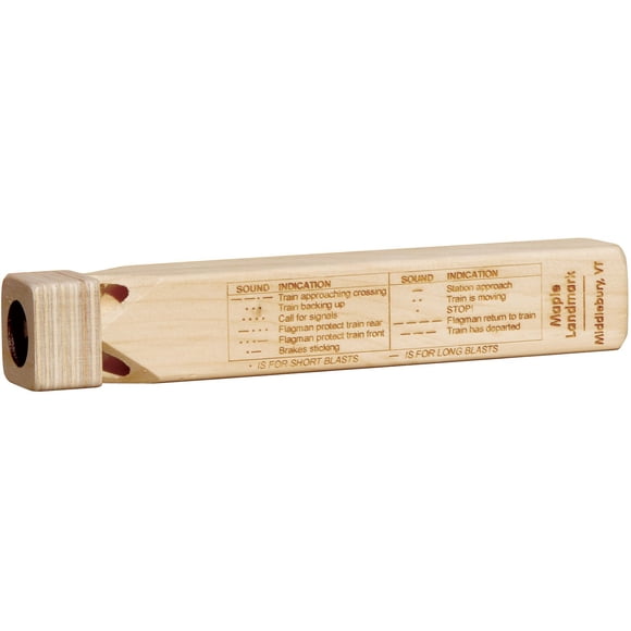 Tabla explosiva de madera Train Whistle Maple Landmark, 20 cm