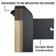 thumbnail image 3 of Buzón de puerta para correo, alquiler, depósito con cerradura, negro, 3 of 9