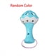 thumbnail image 1 of 1pc Random Color Baby Soft Teether Rattle, Single Head Hand Rattle For Boys Gilrs, Newborn Rattle Educational Early Education Soothing Toy, 1 of 2