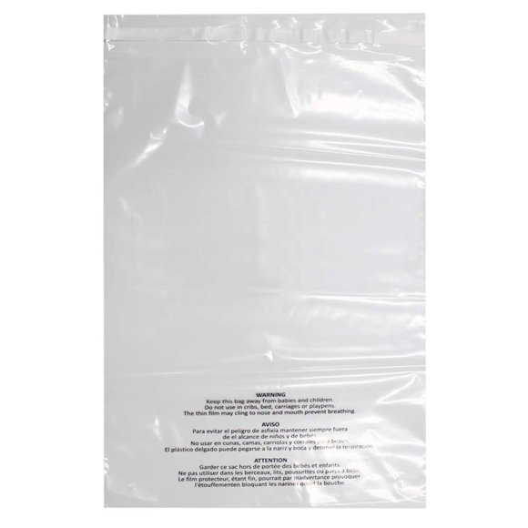 Bolsas de Polietileno Huvai 46x61 cm 100 unidades 1,5 mil Transparentes