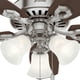 thumbnail image 5 of Ventilador de techo Hunter Builder con luz LED de 42 pulgadas, níquel cepillado, 5 of 9