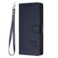 Funda Tipo Cartera Foxdock Para Xiaomi 14 Ultra 5G Con Soporte, Ranuras, Rfid, Diseño De Gato