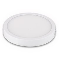 Macrotel - Plafón Sobrepuesto 12W Luz Fría Aluminio