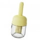thumbnail image 1 of Botella De Vidrio De Aceite De Oliva De Cocina Con Cepillo De Silicona Para Cocinar, Freír, Hornear, Amarillo, 280 Ml, 1 of 3
