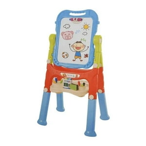 Total Click - Juguete Pizarra Doble Reversible Acrilica Y Tiza Azul
