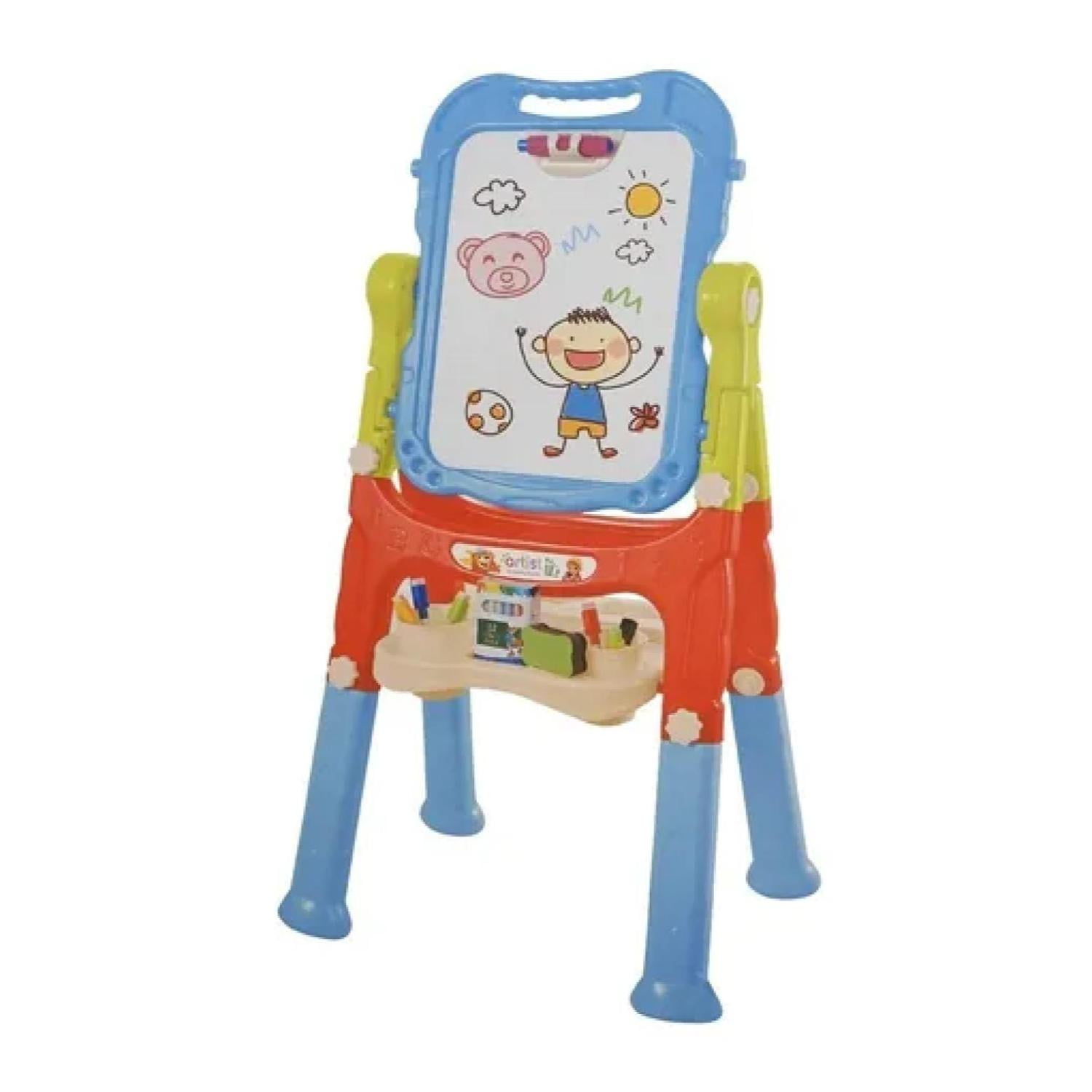 Total E-commerce - Juguete Pizarra Doble Reversible Acrilica Y Tiza Azul