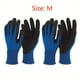 thumbnail image 1 of 2 Pairs, Blue Gardening Gloves For Women Men, Protective Polyester And Nitrile Thornproof Work Gloves, Breathable Durable Touch-Screen Garden Gloves For Weeding Digging Raking Pruning (Large), 1 of 3