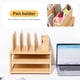 thumbnail image 4 of Organizador de escritorio Home Bamboo con archivador de 3 niveles, natural, 4 of 6